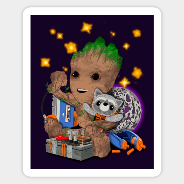 Cute Groot Toys Sticker by BuckRogers